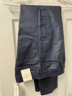 Laura Petite Faux leather straight leg pants
NWT